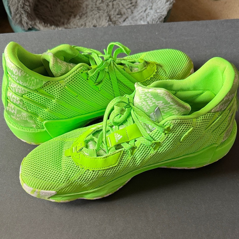 Adidas Neon Green I Am My Own Fan Sneakers Size 14